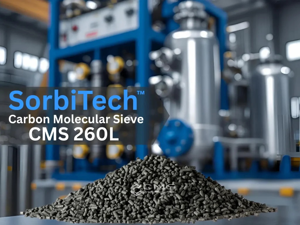 High-performance Carbon Molecular Sieve CMS 260L for PSA nitrogen generators, ideal for standard flow rate air separation systems